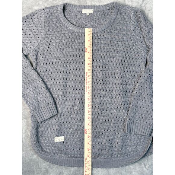 Simply Southern Women’s Sweater Grey Snap Tunic Size Medium - Picture 9 of 11